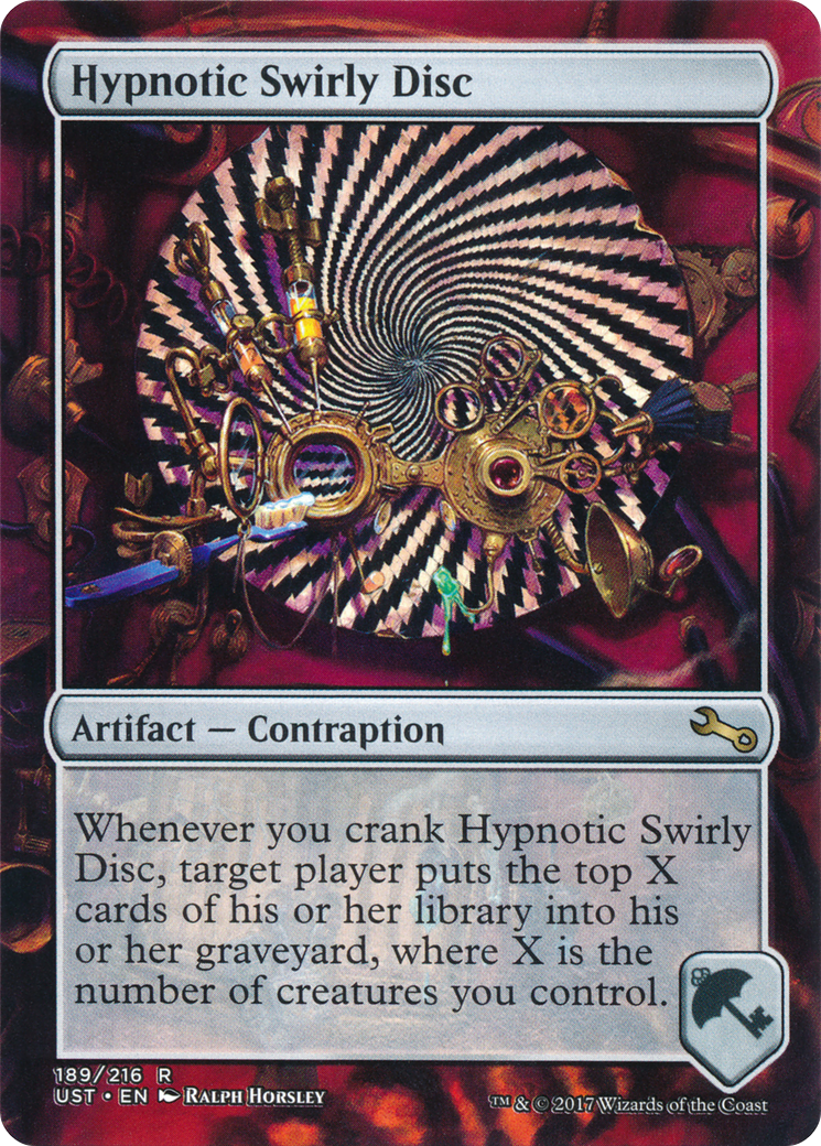 Hypnotic Swirly Disc (UST-189) - Unstable (Borderless) - Premium MTG Single from Wizards of the Coast - Just $0.08! Shop now at Game Crave Tournament Store