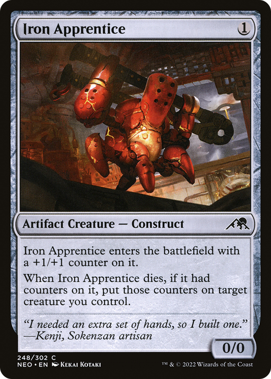 Iron Apprentice (NEO-248) - Kamigawa: Neon Dynasty - Premium MTG Single from Wizards of the Coast - Just $0.08! Shop now at Game Crave Tournament Store