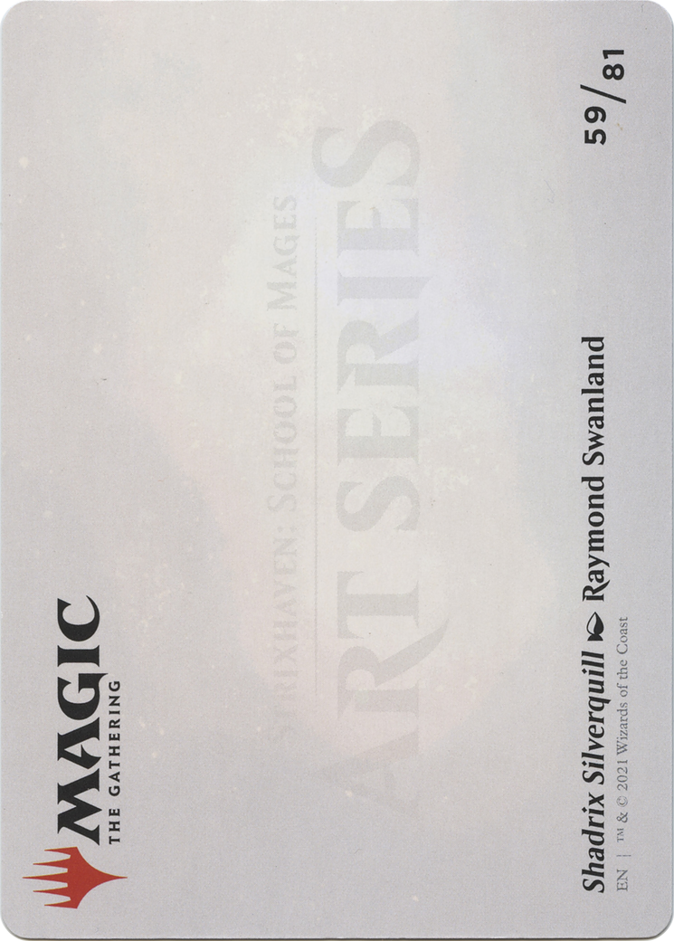 Shadrix Silverquill // Shadrix Silverquill (ASTX-059) - Strixhaven Art Series (Borderless) Foil - Premium MTG Single from Wizards of the Coast - Just $0! Shop now at Game Crave Tournament Store