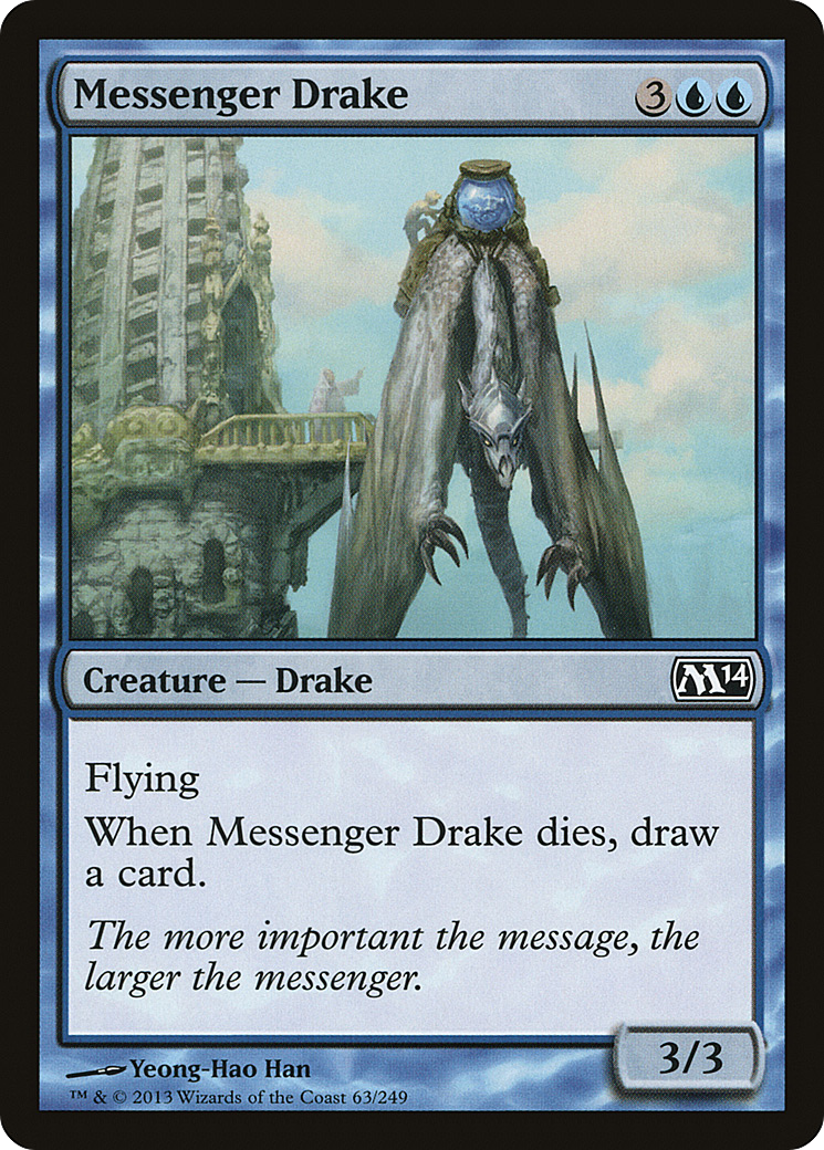 Messenger Drake (M14-063) - Magic 2014 - Premium MTG Single from Wizards of the Coast - Just $0.08! Shop now at Game Crave Tournament Store
