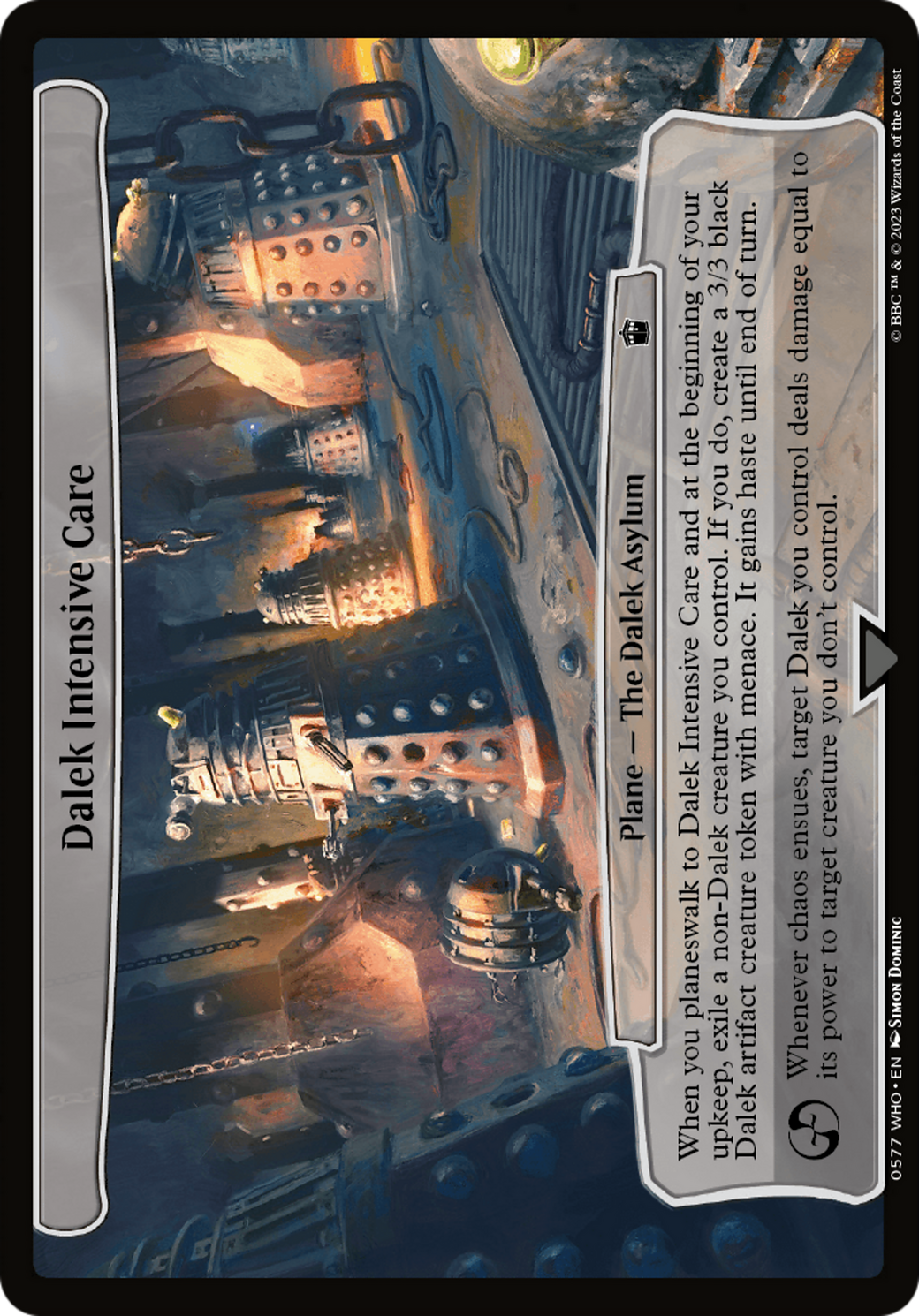 Dalek Intensive Care (WHO-577) - Doctor Who - Premium MTG Single from Wizards of the Coast - Just $0.27! Shop now at Game Crave Tournament Store