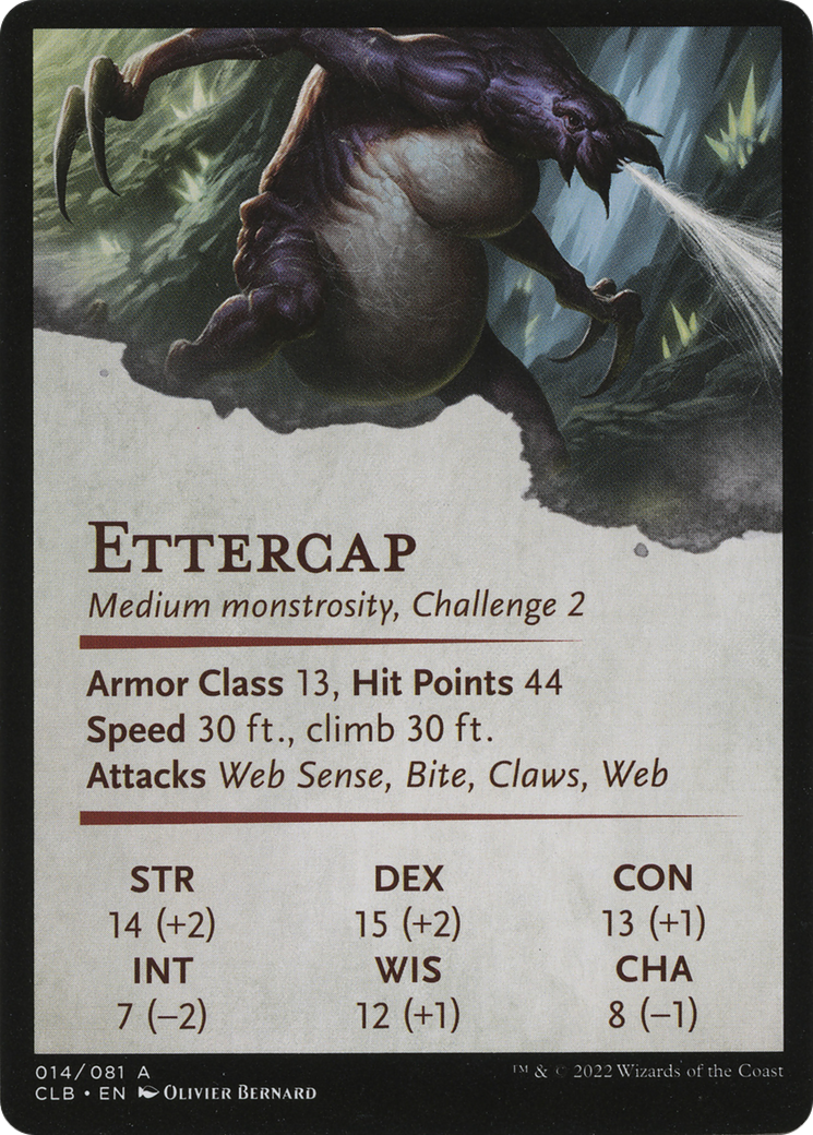 Ettercap // Ettercap (ACLB-014) - Battle for Baldur's Gate Art Series (Borderless) - Premium MTG Single from Wizards of the Coast - Just $0! Shop now at Game Crave Tournament Store