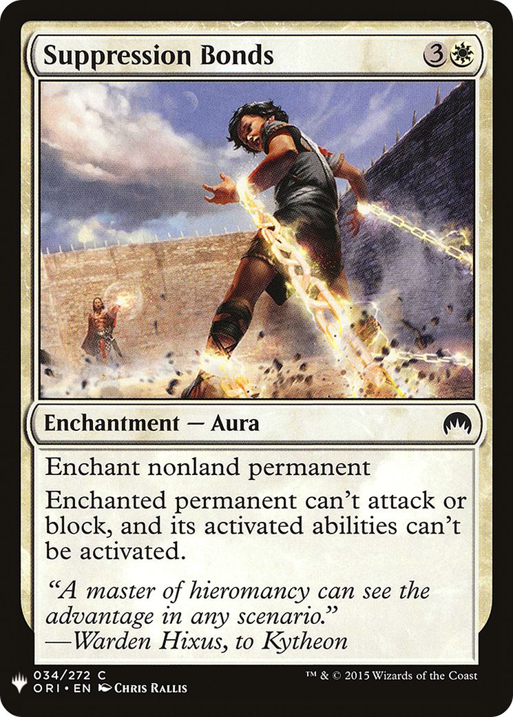 Suppression Bonds (MB1-251) - Mystery Booster - Premium MTG Single from Wizards of the Coast - Just $0.08! Shop now at Game Crave Tournament Store