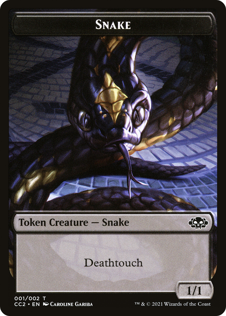 Snake // Zombie (CC2-009) - Commander Collection: Black Foil - Premium MTG Single from Wizards of the Coast - Just $0! Shop now at Game Crave Tournament Store