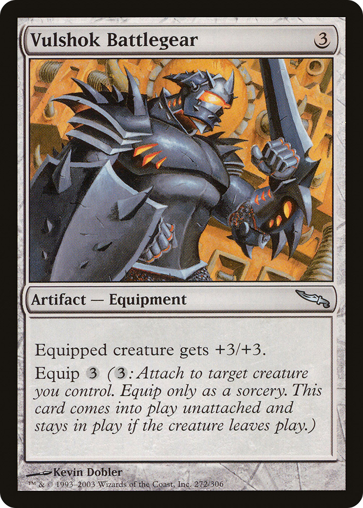 Vulshok Battlegear (MRD-272) - Mirrodin - Premium MTG Single from Wizards of the Coast - Just $0.25! Shop now at Game Crave Tournament Store