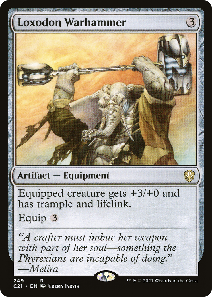 Loxodon Warhammer (C21-249) - Commander 2021 - Premium MTG Single from Wizards of the Coast - Just $0.33! Shop now at Game Crave Tournament Store