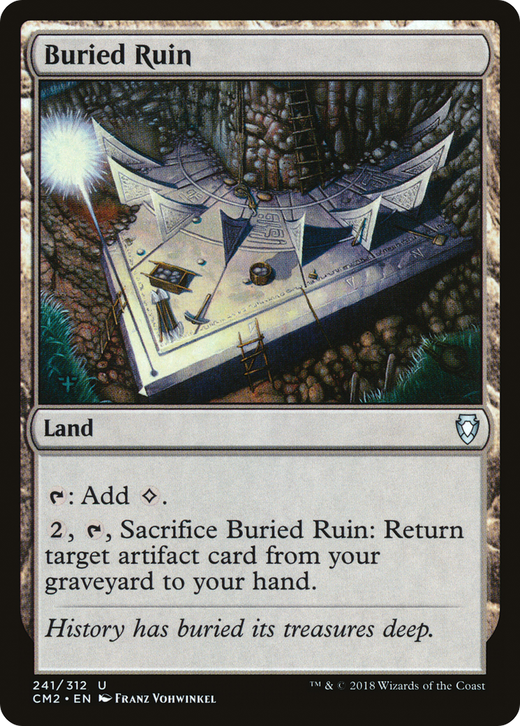 Buried Ruin (CM2-241) - Commander Anthology Volume II - Premium MTG Single from Wizards of the Coast - Just $0.19! Shop now at Game Crave Tournament Store