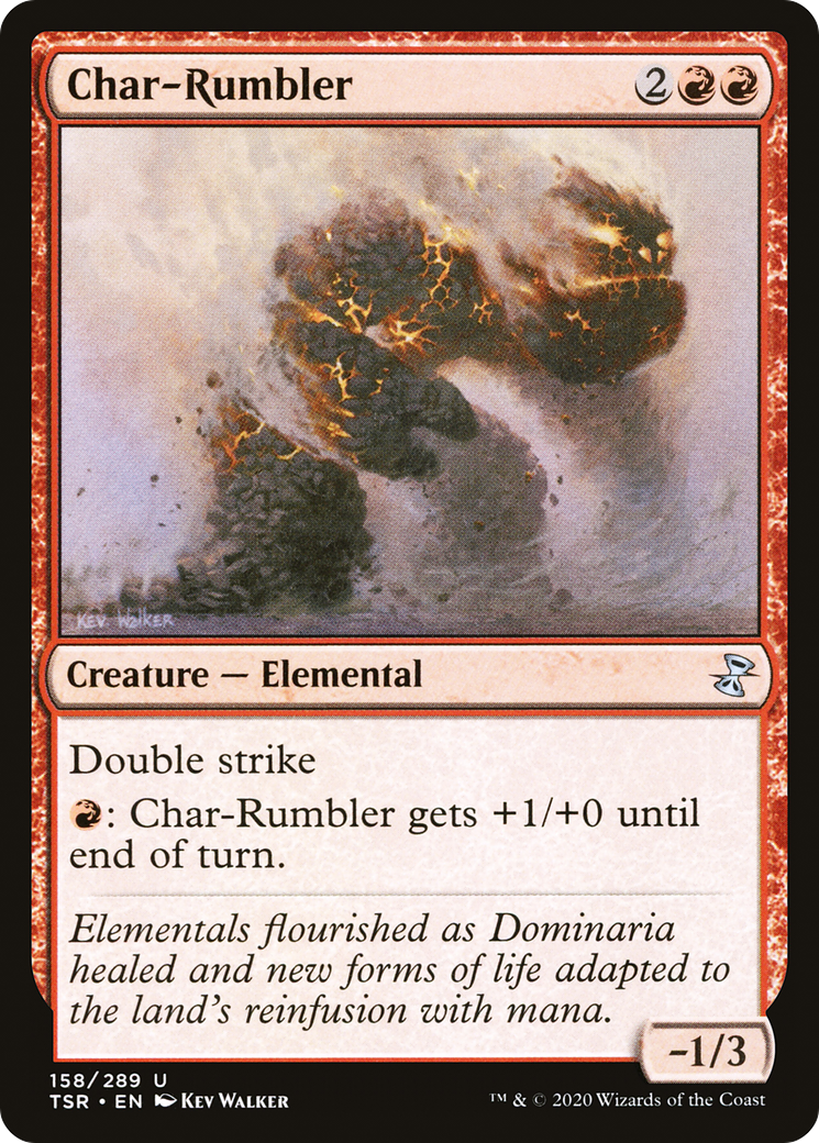 Char-Rumbler (TSR-158) - Time Spiral Remastered - Premium MTG Single from Wizards of the Coast - Just $0.08! Shop now at Game Crave Tournament Store