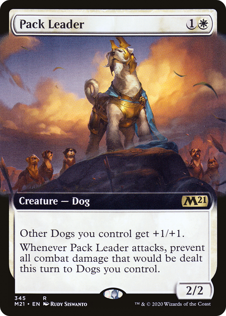 Pack Leader (M21-345) - Core Set 2021: (Extended Art) Foil - Premium MTG Single from Wizards of the Coast - Just $0.28! Shop now at Game Crave Tournament Store