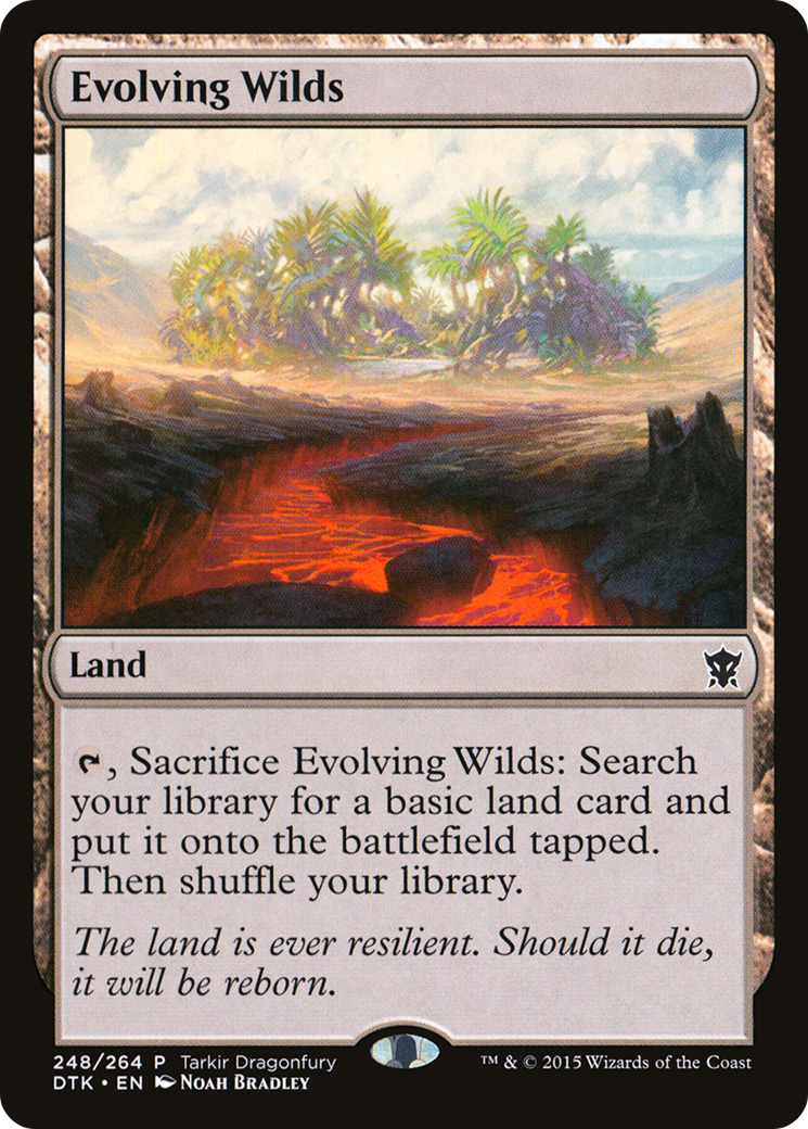 Evolving Wilds (PTKDF-248) - Tarkir Dragonfury - Premium MTG Single from Wizards of the Coast - Just $0.08! Shop now at Game Crave Tournament Store