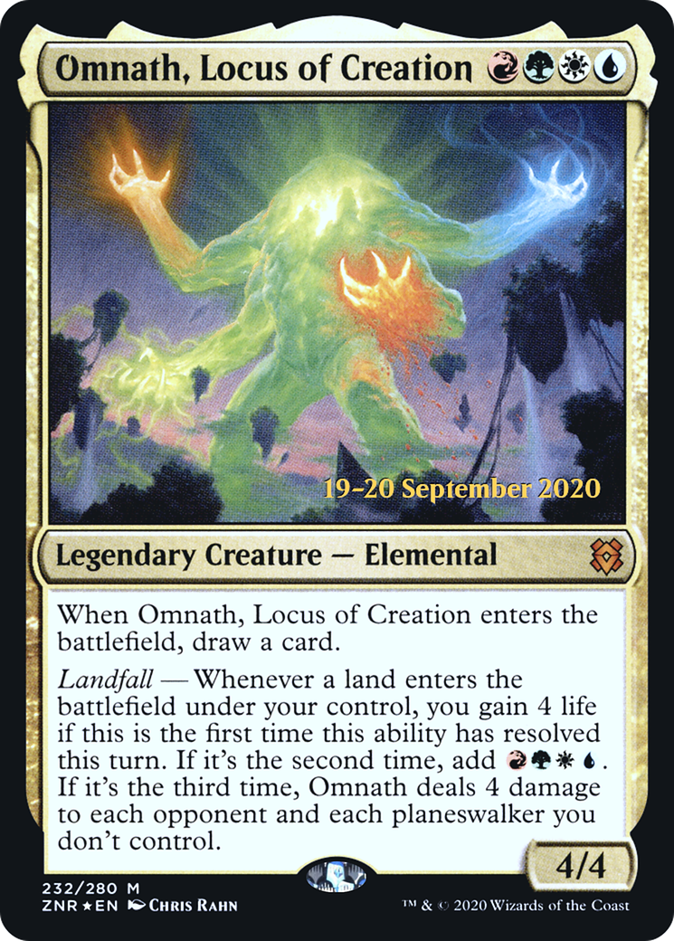 Omnath, Locus of Creation (PZNR-232S) - Zendikar Rising Promos Foil - Premium MTG Single from Wizards of the Coast - Just $3.43! Shop now at Game Crave Tournament Store