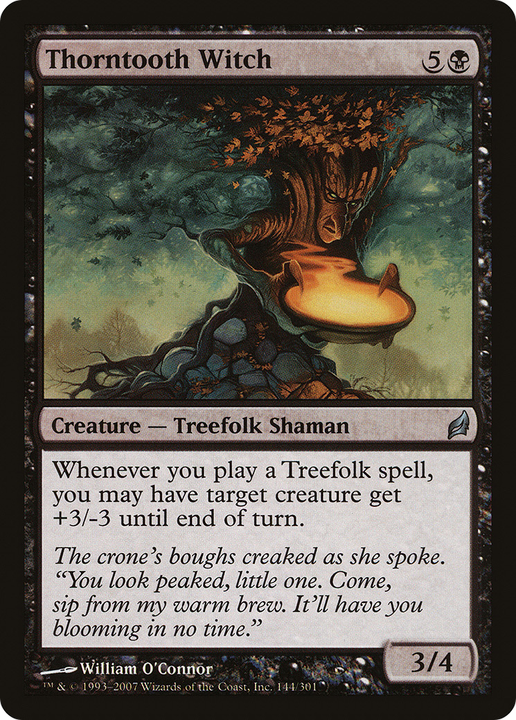 Thorntooth Witch (LRW-144) - Lorwyn Foil - Premium MTG Single from Wizards of the Coast - Just $0.12! Shop now at Game Crave Tournament Store