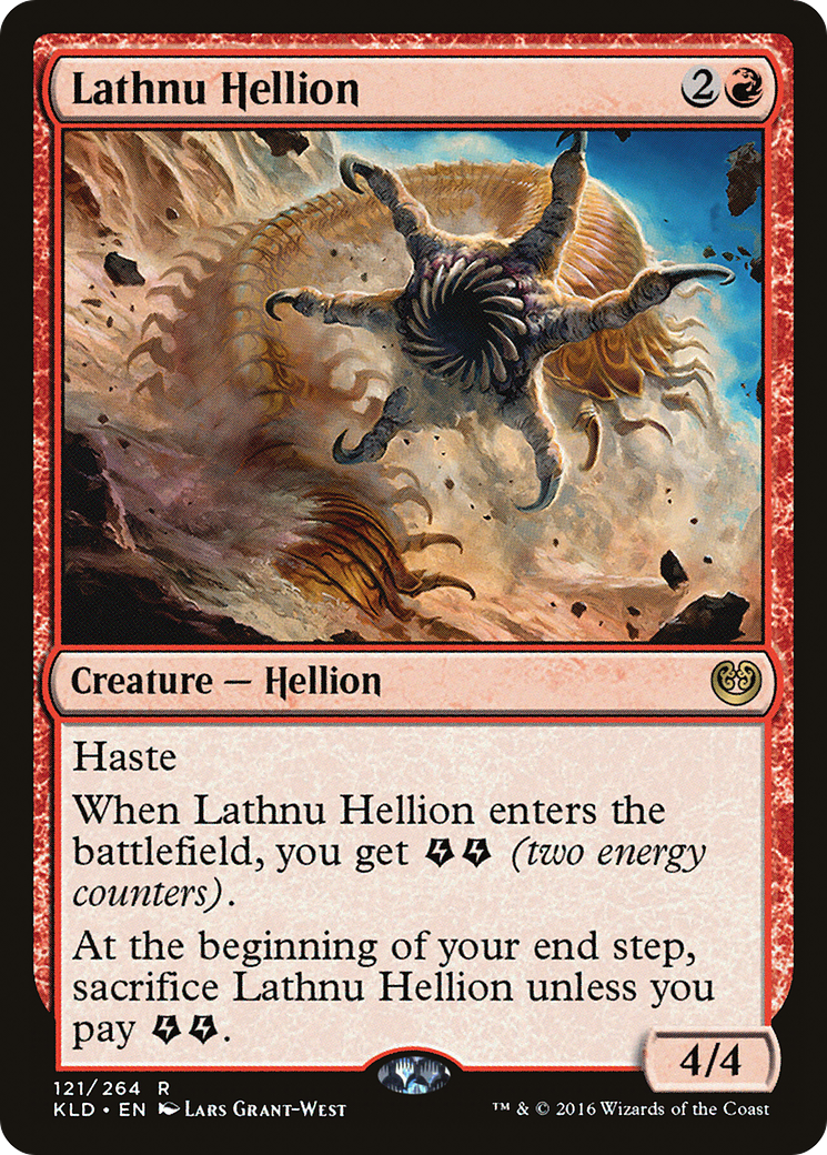 Lathnu Hellion (KLD-121) - Kaladesh - Premium MTG Single from Wizards of the Coast - Just $0.30! Shop now at Game Crave Tournament Store