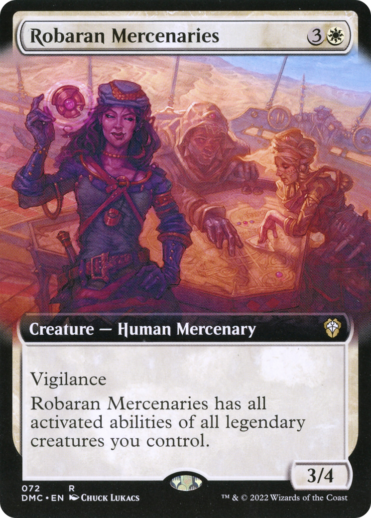 Robaran Mercenaries (DMC-072) - Dominaria United Commander: (Extended Art) - Premium MTG Single from Wizards of the Coast - Just $0.25! Shop now at Game Crave Tournament Store