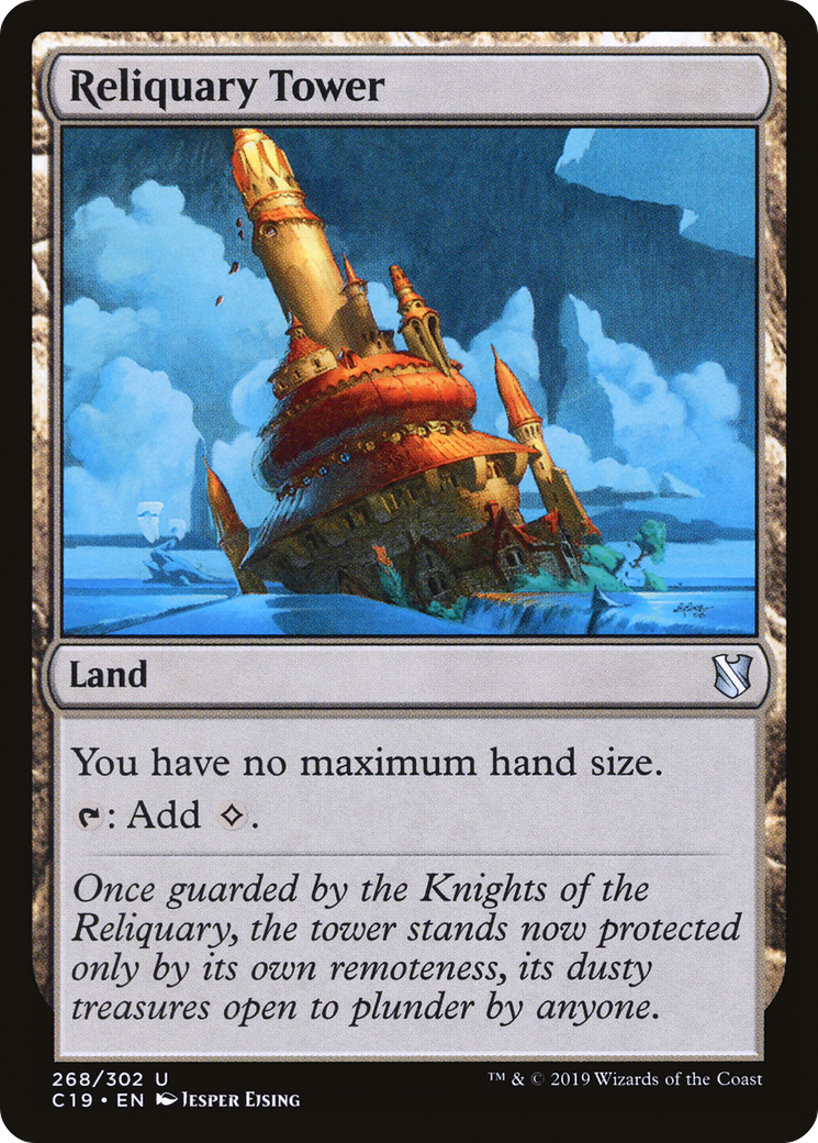 Reliquary Tower (C19-268) - Commander 2019 - Premium MTG Single from Wizards of the Coast - Just $0.41! Shop now at Game Crave Tournament Store