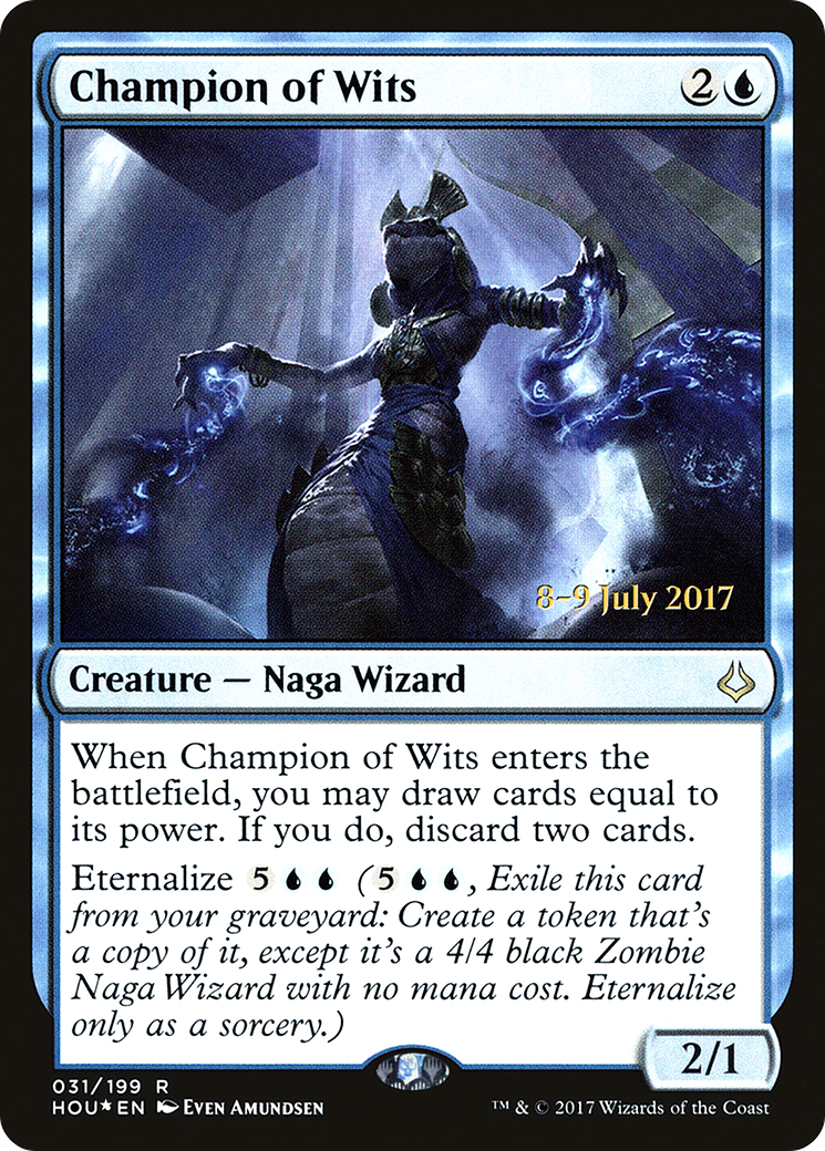 Champion of Wits (PHOU-31S) - Hour of Devastation Promos Foil - Premium MTG Single from Wizards of the Coast - Just $0.56! Shop now at Game Crave Tournament Store