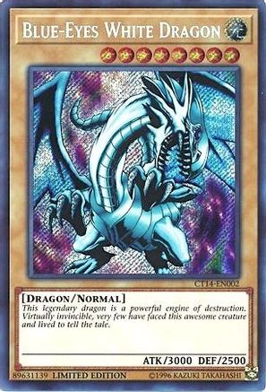 Blue-Eyes White Dragon (CT14-EN002) - 2017 Mega-Tins Limited - Premium Yugioh Single from Konami - Just $3.35! Shop now at Game Crave Tournament Store