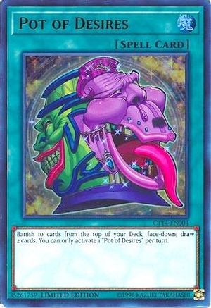 Pot of Desires (CT14-EN004) - 2017 Mega-Tins Limited - Premium Yugioh Single from Konami - Just $0.29! Shop now at Game Crave Tournament Store