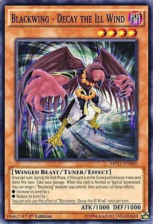 Blackwing - Decay the Ill Wind (MP17-EN009) - 2017 Mega-Tins Mega Pack 1st Edition - Premium Yugioh Single from Konami - Just $0.23! Shop now at Game Crave Tournament Store