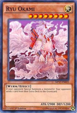 Ryu Okami (MP17-EN019) - 2017 Mega-Tins Mega Pack 1st Edition - Premium Yugioh Single from Konami - Just $0.25! Shop now at Game Crave Tournament Store