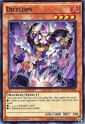 Dicelops (MP17-EN025) - 2017 Mega-Tins Mega Pack 1st Edition - Premium Yugioh Single from Konami - Just $0.26! Shop now at Game Crave Tournament Store
