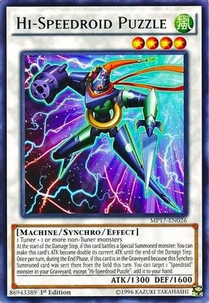 Hi-Speedroid Puzzle (MP17-EN026) - 2017 Mega-Tins Mega Pack 1st Edition - Premium Yugioh Single from Konami - Just $0.68! Shop now at Game Crave Tournament Store