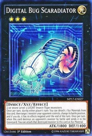 Digital Bug Scaradiator (MP17-EN027) - 2017 Mega-Tins Mega Pack 1st Edition - Premium Yugioh Single from Konami - Just $0.25! Shop now at Game Crave Tournament Store