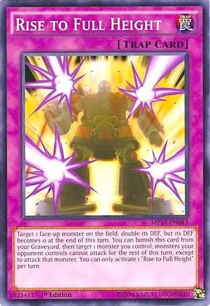 Rise to Full Height (MP17-EN043) - 2017 Mega-Tins Mega Pack 1st Edition - Premium Yugioh Single from Konami - Just $0.67! Shop now at Game Crave Tournament Store