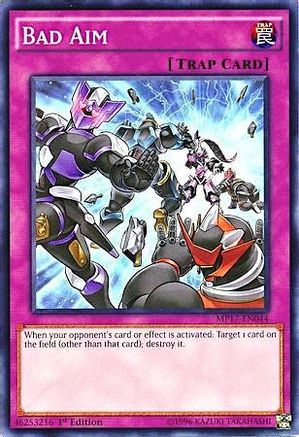 Bad Aim (MP17-EN044) - 2017 Mega-Tins Mega Pack 1st Edition - Premium Yugioh Single from Konami - Just $0.25! Shop now at Game Crave Tournament Store