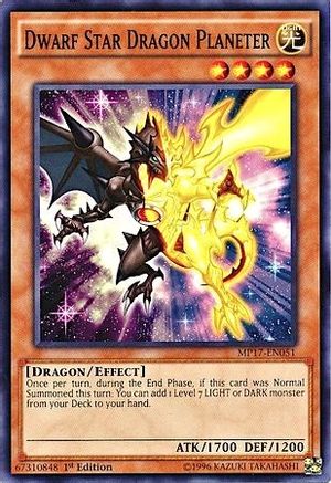 Dwarf Star Dragon Planeter (MP17-EN051) - 2017 Mega-Tins Mega Pack 1st Edition - Premium Yugioh Single from Konami - Just $0.25! Shop now at Game Crave Tournament Store