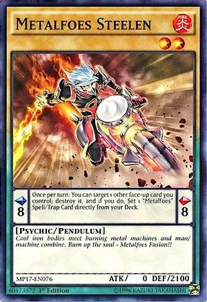 Metalfoes Steelen (MP17-EN076) - 2017 Mega-Tins Mega Pack 1st Edition - Premium Yugioh Single from Konami - Just $0.25! Shop now at Game Crave Tournament Store