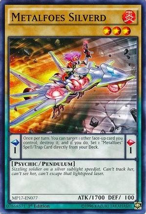 Metalfoes Silverd (MP17-EN077) - 2017 Mega-Tins Mega Pack 1st Edition - Premium Yugioh Single from Konami - Just $0.25! Shop now at Game Crave Tournament Store