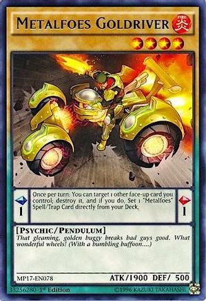 Metalfoes Goldriver (MP17-EN078) - 2017 Mega-Tins Mega Pack 1st Edition - Premium Yugioh Single from Konami - Just $0.25! Shop now at Game Crave Tournament Store
