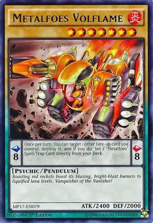 Metalfoes Volflame (MP17-EN079) - 2017 Mega-Tins Mega Pack 1st Edition - Premium Yugioh Single from Konami - Just $0.25! Shop now at Game Crave Tournament Store