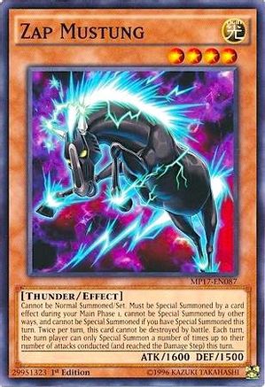 Zap Mustung (MP17-EN087) - 2017 Mega-Tins Mega Pack 1st Edition - Premium Yugioh Single from Konami - Just $0.25! Shop now at Game Crave Tournament Store