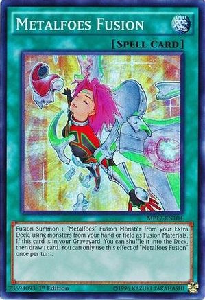 Metalfoes Fusion (MP17-EN104) - 2017 Mega-Tins Mega Pack 1st Edition - Premium Yugioh Single from Konami - Just $0.25! Shop now at Game Crave Tournament Store