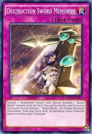Destruction Sword Memories (MP17-EN113) - 2017 Mega-Tins Mega Pack 1st Edition - Premium Yugioh Single from Konami - Just $5.46! Shop now at Game Crave Tournament Store
