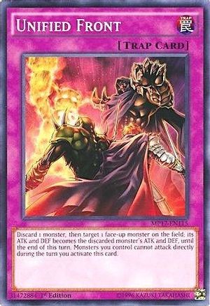 Unified Front (MP17-EN115) - 2017 Mega-Tins Mega Pack 1st Edition - Premium Yugioh Single from Konami - Just $0.08! Shop now at Game Crave Tournament Store
