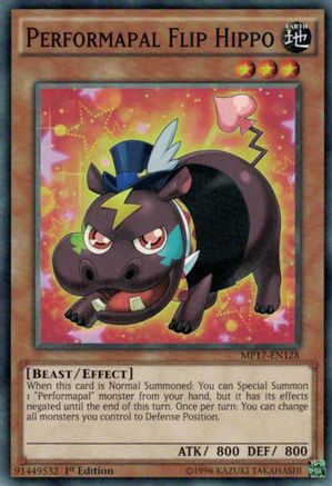 Performapal Flip Hippo (MP17-EN128) - 2017 Mega-Tins Mega Pack 1st Edition - Premium Yugioh Single from Konami - Just $0.25! Shop now at Game Crave Tournament Store