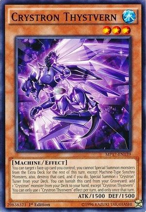 Crystron Thystvern (MP17-EN139) - 2017 Mega-Tins Mega Pack 1st Edition - Premium Yugioh Single from Konami - Just $0.58! Shop now at Game Crave Tournament Store
