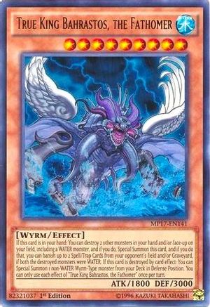 True King Bahrastos, the Fathomer (MP17-EN141) - 2017 Mega-Tins Mega Pack 1st Edition - Premium Yugioh Single from Konami - Just $0.74! Shop now at Game Crave Tournament Store