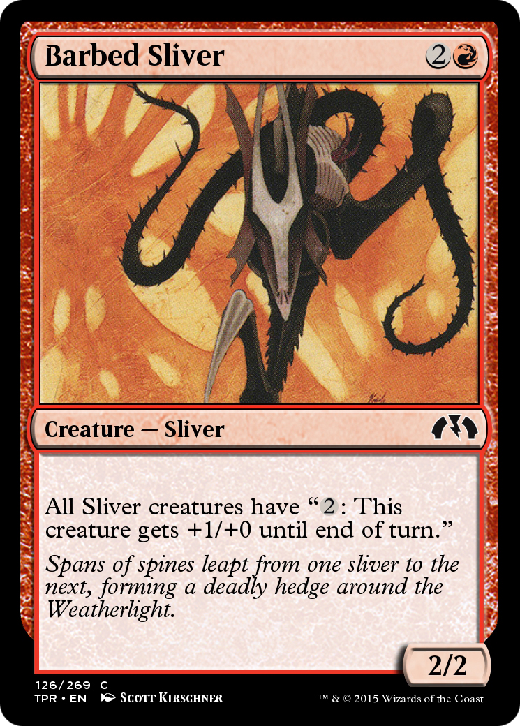 Barbed Sliver (TPR-126) - Tempest Remastered Foil - Premium MTG Single from Wizards of the Coast - Just $0! Shop now at Game Crave Tournament Store
