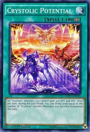 Crystolic Potential (MP17-EN153) - 2017 Mega-Tins Mega Pack 1st Edition - Premium Yugioh Single from Konami - Just $0.25! Shop now at Game Crave Tournament Store