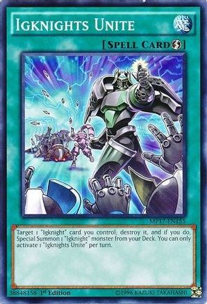 Igknights Unite (MP17-EN155) - 2017 Mega-Tins Mega Pack 1st Edition - Premium Yugioh Single from Konami - Just $0.08! Shop now at Game Crave Tournament Store