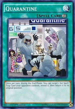 Quarantine (MP17-EN157) - 2017 Mega-Tins Mega Pack 1st Edition - Premium Yugioh Single from Konami - Just $0.25! Shop now at Game Crave Tournament Store