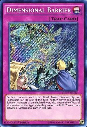 Dimensional Barrier (MP17-EN163) - 2017 Mega-Tins Mega Pack 1st Edition - Premium Yugioh Single from Konami - Just $2.34! Shop now at Game Crave Tournament Store