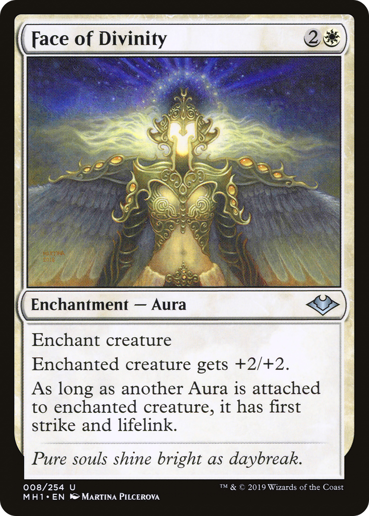 Face of Divinity (MH1-008) - Modern Horizons - Premium MTG Single from Wizards of the Coast - Just $0.08! Shop now at Game Crave Tournament Store
