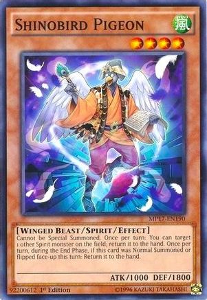 Shinobird Pigeon (MP17-EN190) - 2017 Mega-Tins Mega Pack 1st Edition - Premium Yugioh Single from Konami - Just $0.08! Shop now at Game Crave Tournament Store