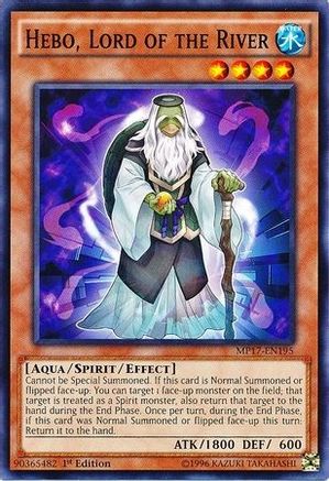 Hebo, Lord of the River (MP17-EN195) - 2017 Mega-Tins Mega Pack 1st Edition - Premium Yugioh Single from Konami - Just $0.25! Shop now at Game Crave Tournament Store