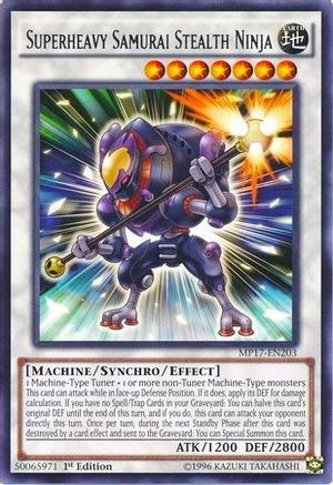 Superheavy Samurai Stealth Ninja (MP17-EN203) - 2017 Mega-Tins Mega Pack 1st Edition - Premium Yugioh Single from Konami - Just $0.26! Shop now at Game Crave Tournament Store